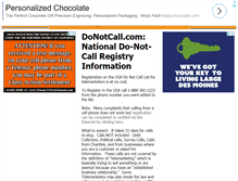 Tablet Screenshot of donotcall.com